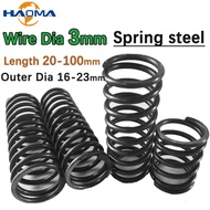 Spring Steel Compression Springs Pressure Spring Return Spring Wire Dia 3 mm Outer Dia 16/17/18/19/2