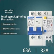 DZ47LED-63 2P32A/63A surge protection circuit breaker/surge protection switch