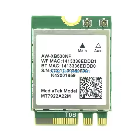 H37F Tri-Band 2.4G 6G Wi-Fi6E MT7922 Wireless M2-NGFF Card Adapter 2400M
