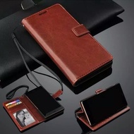 Leather Case Flip Wallet Oppo F1S A59 Cover Dompet kulit Casing HP
