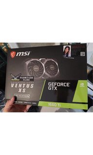 GPU MSI VENTUS GTX 1660TI 6G DISPLAY CARD顯示卡