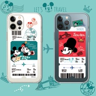 Cartoon Mickey Mouse Air tickets Label Case For Redmi S2 5 Plus 6 Pro 6A 7 7A 3 3S Xiaomi Mi Play Ma