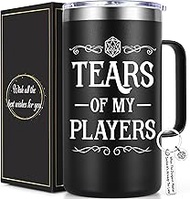 Lifecapido DND Gifts, Tears of My Players 20oz Insulated Coffee Mug with Keychain, Birthday Christma
