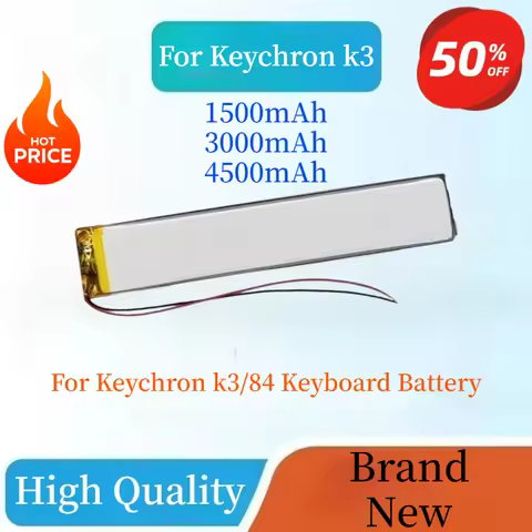 New High Quality 3.7V 1500mAh/3000mAh/4500mAh Replaceable Li-Polymer Battery for Keychron k3/84 Keyb