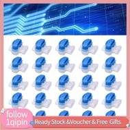 1qipin.my 25 Pcs Electrical IDC 3 Hole Insulation Displacement Connector Strong Sealing Pigtail for 