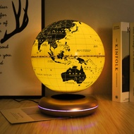 Office Living Room Decoration 27cm Golden Globe Creative Gift Luminous Magnetic Levitation Globe