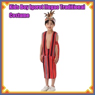 Kids Boy Igorot Ifugao Traditional Costume Indigenous Party Outfit For Halloween Christmas