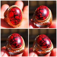 BATU CINCIN NATURAL AKIK PIRUS MERAH TOP