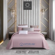 ( Quilt Cover Set ) Canopy Cotton USA™ Elegant Hotel Style (Inc Fitted bedsheet, Quilt Cover, Pillow