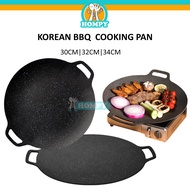 Non Stick Korean Bbq Grill Pan Outdoor Camping Grill Pan Korean Wok Cookware BBQ Stove Kuali Non Sti