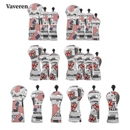 [Vaveren] Golf Accessories PU Leather Headcover for Golf Wood 1 3 5 Universal Club Protection Organi