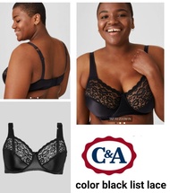 Bra C&amp;A Nonpad Black Color With The Middle Lace Shiny Label 3240