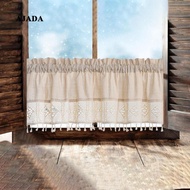 [ Small Window Curtains, Farmhouse Windows Short Curtain, Rod Pocket Burlap