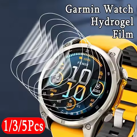 1-5Pcs Hydrogel Film for Garmin Fenix 8 AMOLED Solar E 7X 6X Pro 7 6 7S 6S Pro 5 5S Screen Protector
