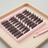 8-16mm D:,  Set Bulu Mata Hibrid D-Volume 8-16mm: Bulu Mata Palsu Semula Jadi & Bervolume, Boleh Dig