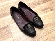 Chanel 極少見經典2.55全皮 平底樂福鞋 size:39.5號 極新 釋出割愛