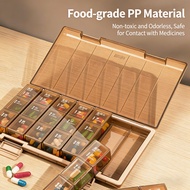 Portable 7 Days Weekly Pill Organizer Box Stackable Medicine Storage Dispenser Weekly Pill Box 7 Day