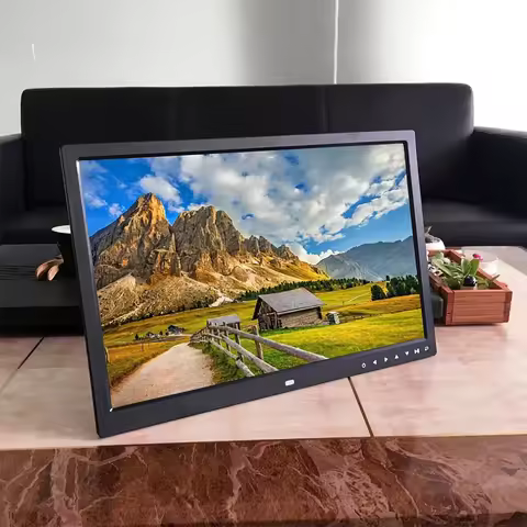 17 Inch Touch Button Digital Photo Frame Electronic Album HDMI HD Wall Mount Display Video Advertisi