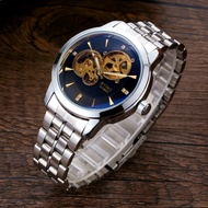 Byino Đồng hồ cơ chống thấm nước cho đồng hồ nam sáng không thấm nước hoàn toàn khoét rỗng động hoàn