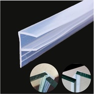 Queenbox Shower Door Seal Strip 120 inches Cuttable Length, 20mm Extended Water Retaining Edge, Fram