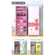 Closed Shoe Rack with Zipper Plastic Shoe Cabinet, Multipurpose Dustproof Storage Rack, Size 60, 30,