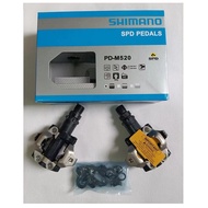 Shimano แป้นถีบจักรยาน PD-M540 PD-M520ของแท้บันไดจักรยานเสือภูเขาพร้อมแป้นเหยียบล็อคด้วยตัวเอง SH51ช