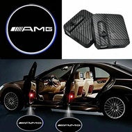 Car door with LED projector car sign blackout light accessories For Mercedes benz AMG W204 W203 W211