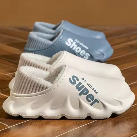 New Winter Men Warm Shoes Home Cotton Shoes Outdoor Waterproof Couple Snow Shoes Women Casual Shoes 