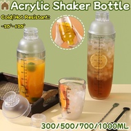 Acrylic MilkTea Shaker Bottle Cocktail Juice Shaker Bottle Blender Juice Beverage Mixer Bar Supplies