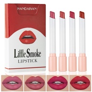 4 Colors 𝑳𝒂𝒏𝒂 Del Rey Matte Lipstick, Mini Tube Velvet Lipstick Lip Tint Stain Set, 24-Hour Long Las