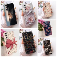 Clear For Honor 70 Case Cute Luxury Flower Cool Painted Soft Casing For Honor FNE-AN00 FNE-NX9