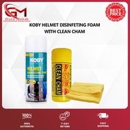 Spray Koby Helmet Disinfecting Foam w/ Clean Cham( Towel)