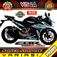 Stiker Striping Cbr 150r Facelift Variasi Black Flash