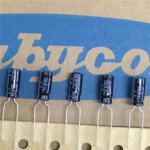 10pcs/100pcs 0.33uF/50V RUBYCON YK Series 5x11mm 50V0.33uF Aluminum Electrolytic Capacitor