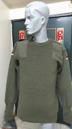 德軍公發 陸軍橄欖綠禦寒毛衣/尺寸歐規48/肩寬46, 衣長68, 袖長67