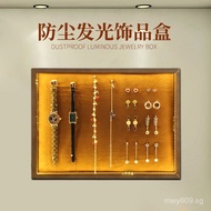 Display Props Dustproof Watch Necklace Earrings Jewelry Box Hanging Rack Antique Jewelry Box Ring Di
