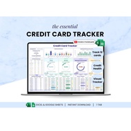2026 Digital Planner, Credit Card Tracker, Credit Card Payoff Planner, Credit Score, Credit Card Exp