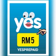 RM 5 YES 4G prepaid topup reload AUTO MASUK