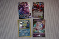 S04 夢夢 Mew V $100 / 巨鉗螳螂 Scizor EX $150 / 鯉魚龍 Gyarados Base Set $400 / 長毛巨魔 Grimmsnarl Vmax FULL ART