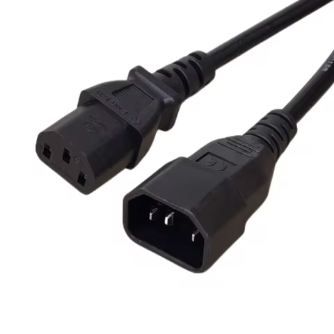 IEC C13 to C14 Power Cord 1.5m 1.8m 18AWG C13 C14 Power Extension Cable For PC Computer Monitor PDU 
