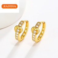 gold 916 original malaysia Gold love earring earrings for women gift