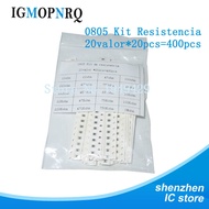 20 values * 20pcs = 400 pcs 0805 1% 1 / 8W SMD Resistor Kit (10 ohm ~ 1M ohm) new and diy component 