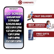 LCD for 6 6s 7 8 PLUS X XR XS MAX 11 12 13 14 15 PRO MAX Display Touch Screen Digitizer Replacement