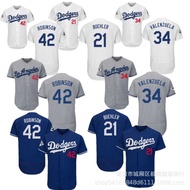 Baseball Jersey Dodgers Jersey 21 BUEHLER 34 VALENZUELA 42 Robinson Baseball Jersey