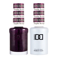 DAISY DND duo - gel polish and nail polish, shades of purple