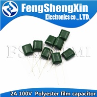 50pcs Polyester film capacitor 100V 1nF 1.5nF 2.2nF 100nF 2A471J 2A102J 2A152J 2A222J 2A392J 2A332J 