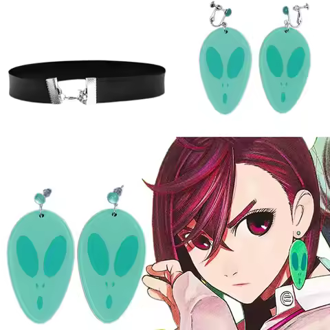 Anime DAN DA DAN Earstud Cosplay Momo Ayase Pendants Ear Hook Alloy Earrings Jewelry Eardrop Accesso