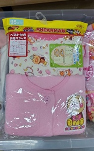 📣#現貨
日本直送 ~ 麵包超人中厚睡衣3件套裝