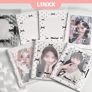 LINXX 50pcs Black Ballet Sealing Bag Toploader Sleeves Photocard Packaging Bags Self Adhesive Bag