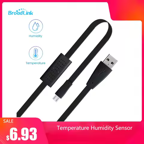 Broadlink HTS2 Usb-Poort Tempetature Vochtigheid Sensor Detector Met RM4 Pro Slimme Afstandsbedienin